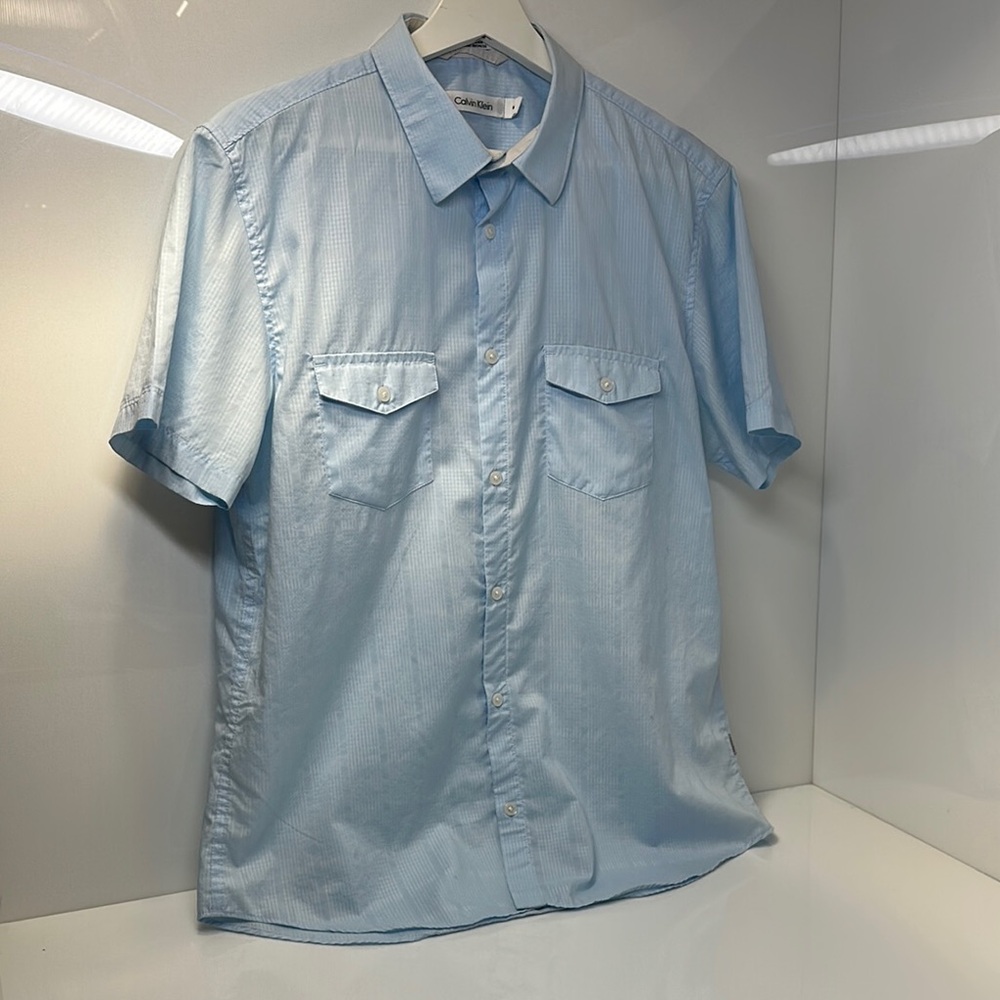 Calvin Klein Light Blue Casual Button Down Shirt